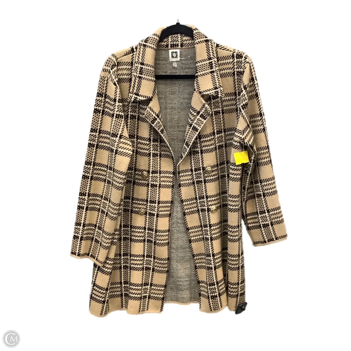 Coat Other By Anne Klein In Black & Brown, Size: L
