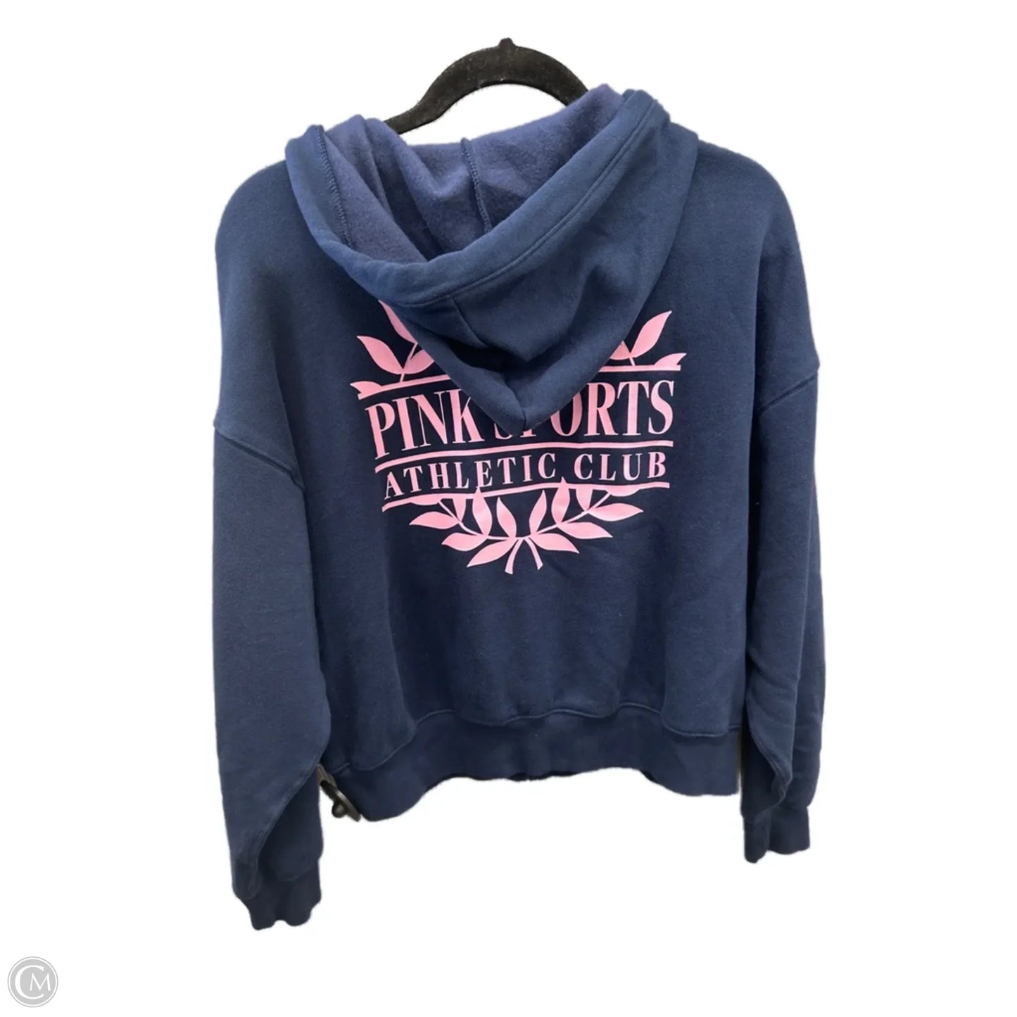 Sweatshirt Hoodie By Pink In Blue, Size: Xs