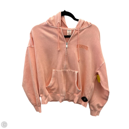 Sweatshirt Hoodie By Pink In Pink, Size: S