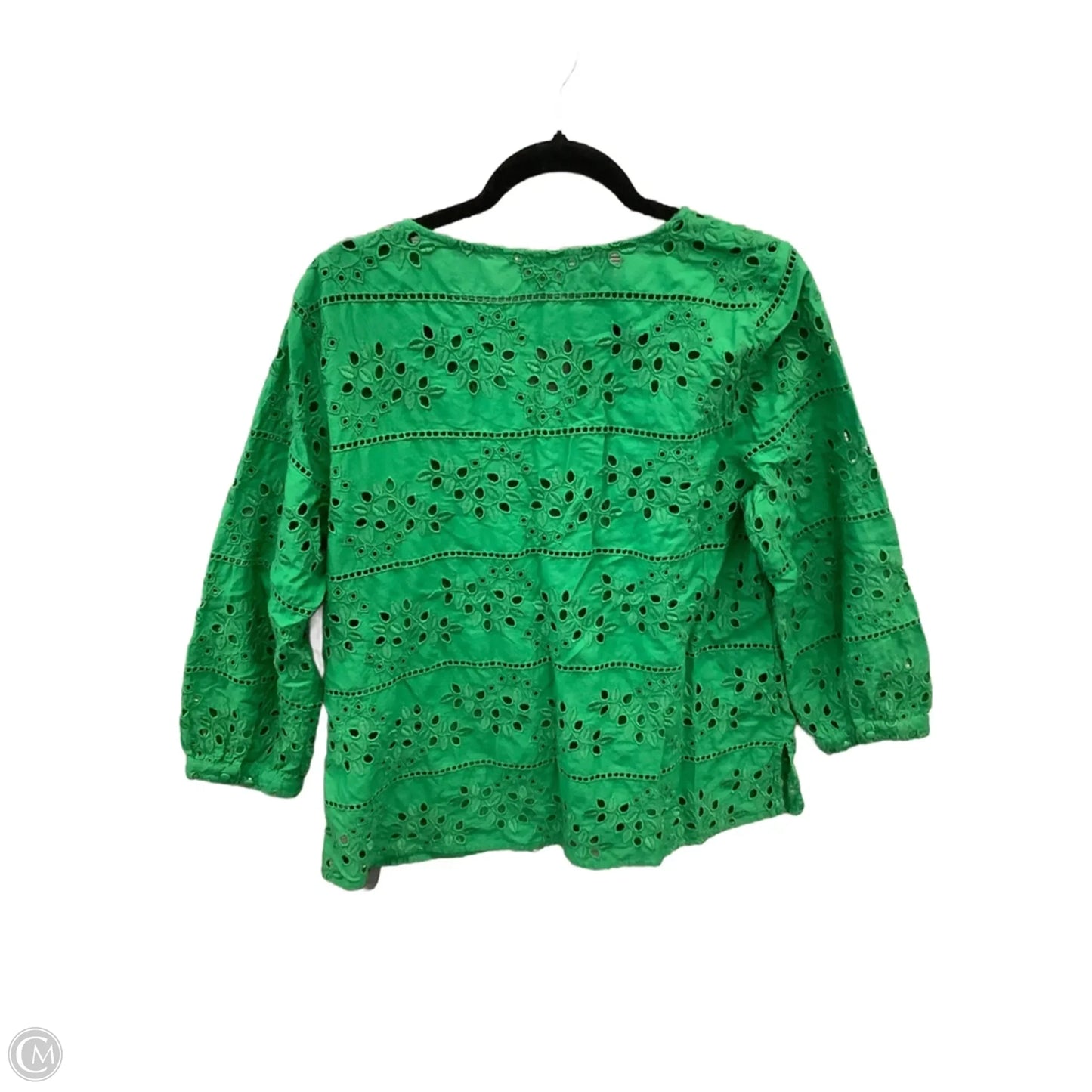 Top Long Sleeve By Chicos In Green, Size: L