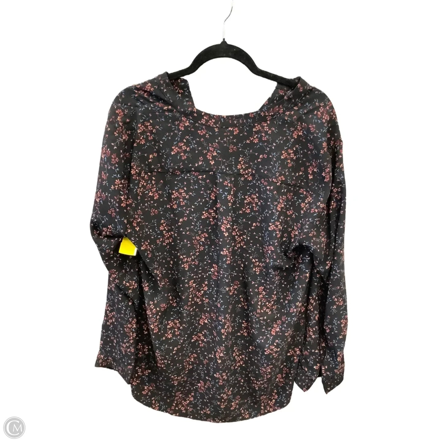 Top Long Sleeve By Hilary Radley In Floral Print, Size: Xl