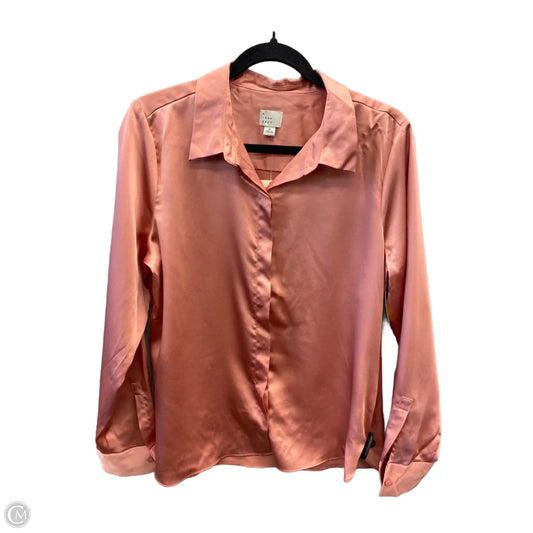 Top Long Sleeve By A New Day In Pink, Size: M
