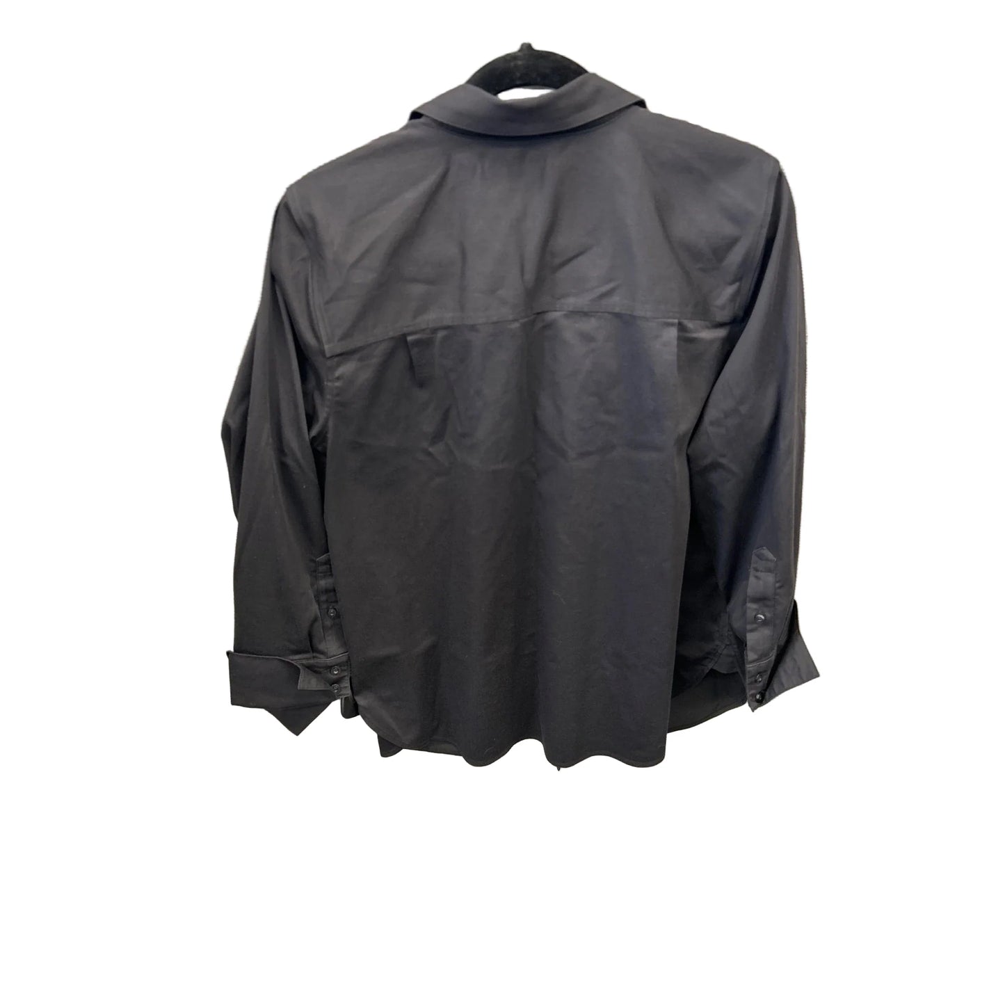 Top Long Sleeve By Chicos In Black, Size: M