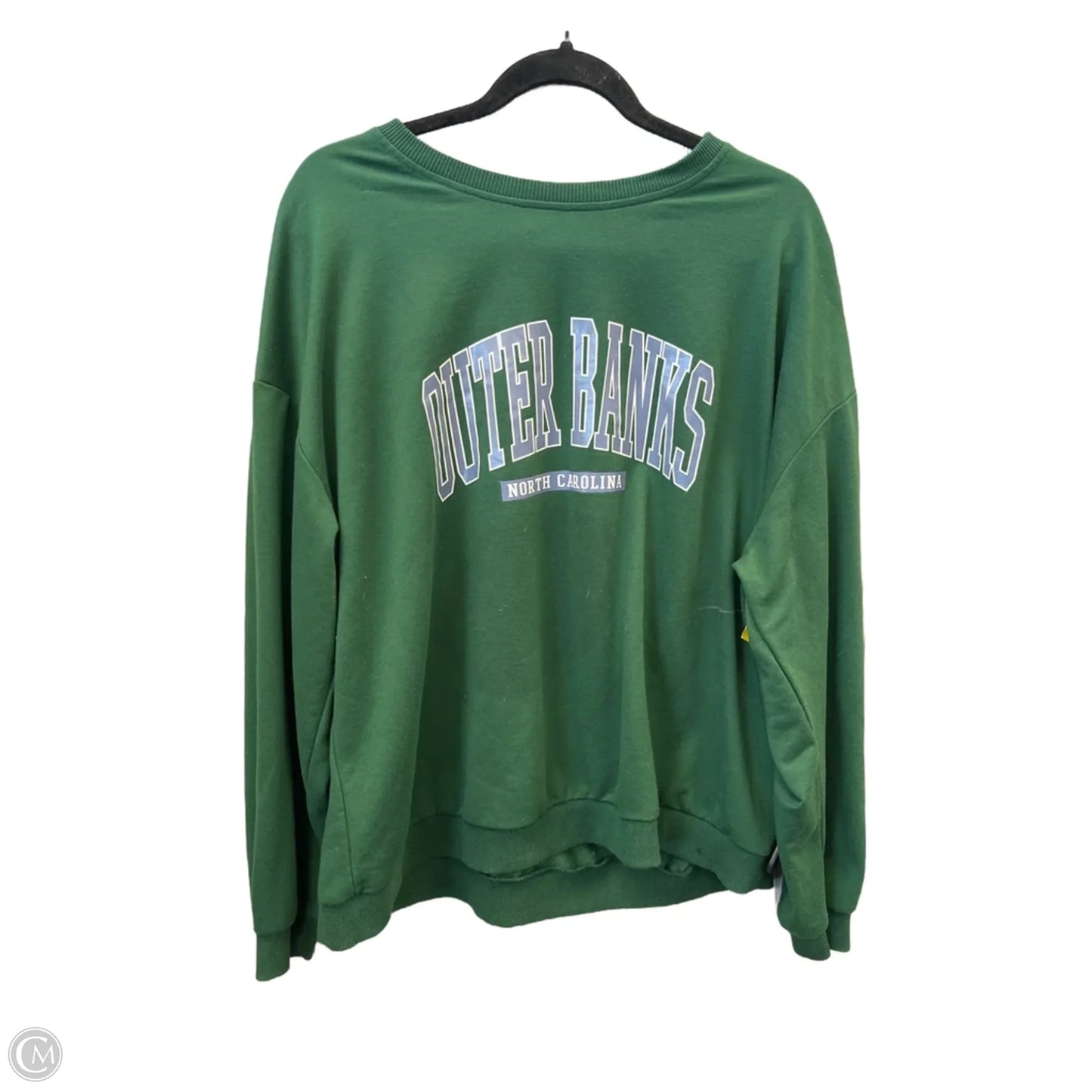 Sweatshirt Crewneck By Shein In Green, Size: 2x