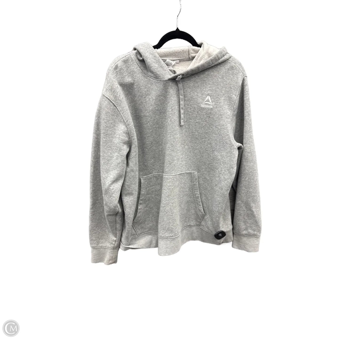 Sweatshirt Hoodie By Reebok In Grey, Size: Xl