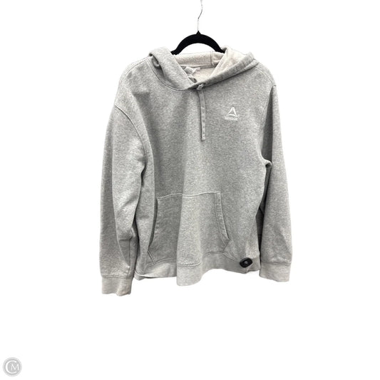 Sweatshirt Hoodie By Reebok In Grey, Size: Xl