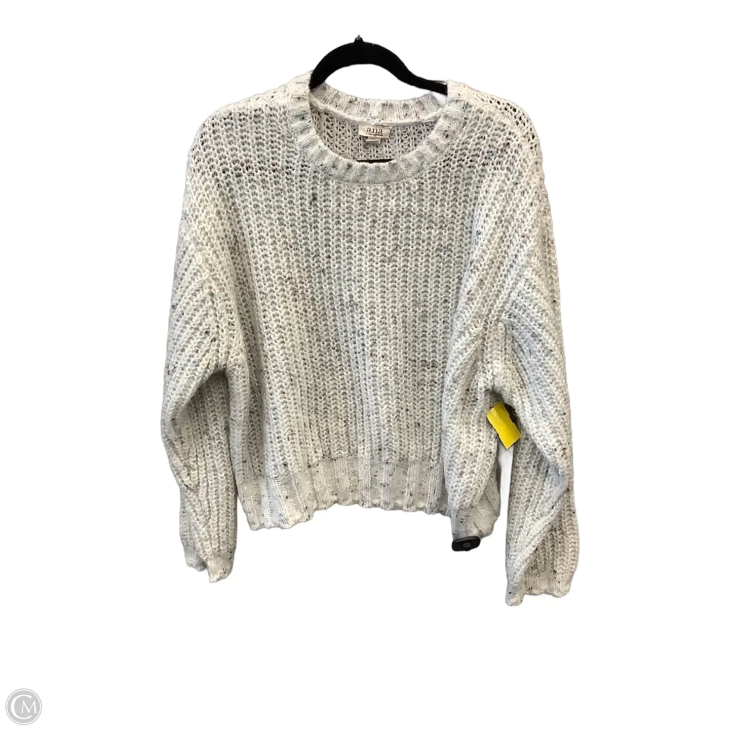 Sweater By Ana In White, Size: 1x