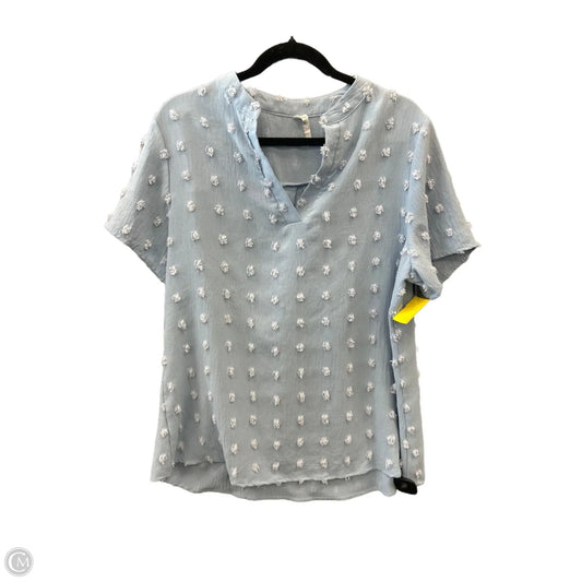 Top Short Sleeve By Clothes Mentor In Blue, Size: Xl