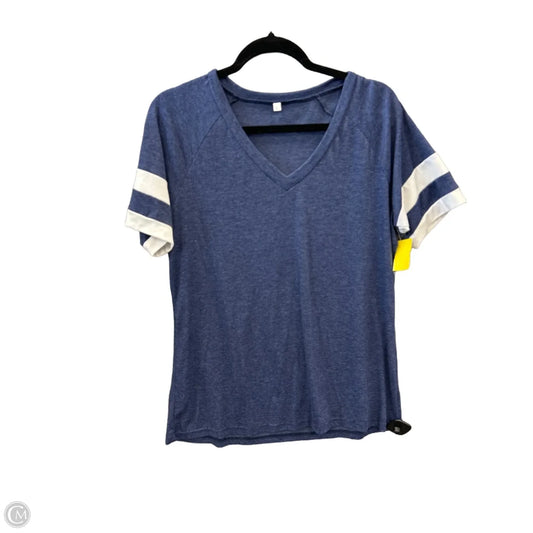 Top Short Sleeve By Clothes Mentor In Blue, Size: L
