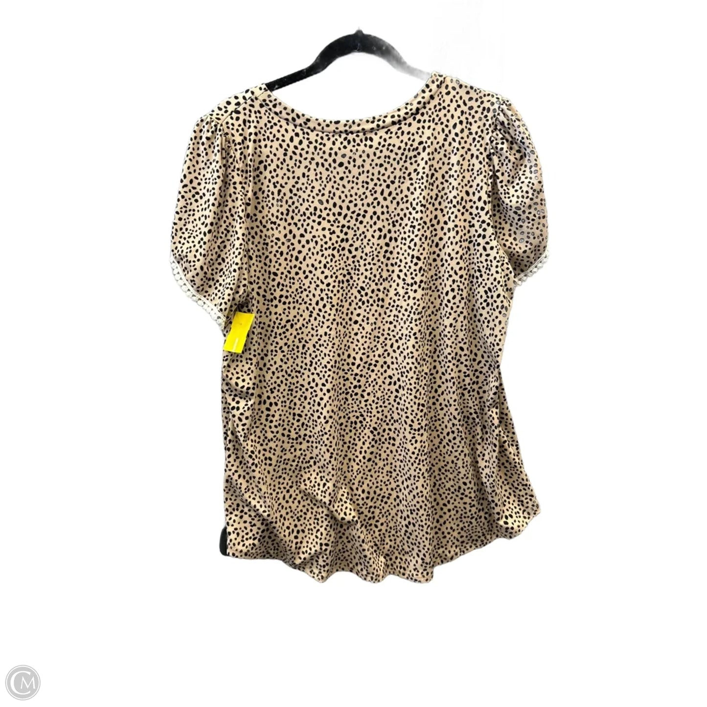 Top Short Sleeve By Clothes Mentor In Black & Orange, Size: Xl