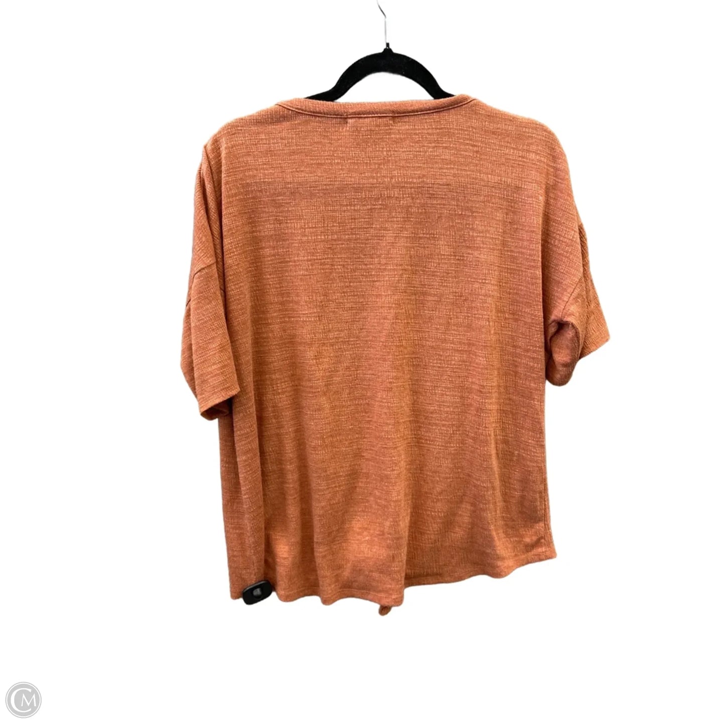 Top Short Sleeve By Retrology In Orange, Size: L