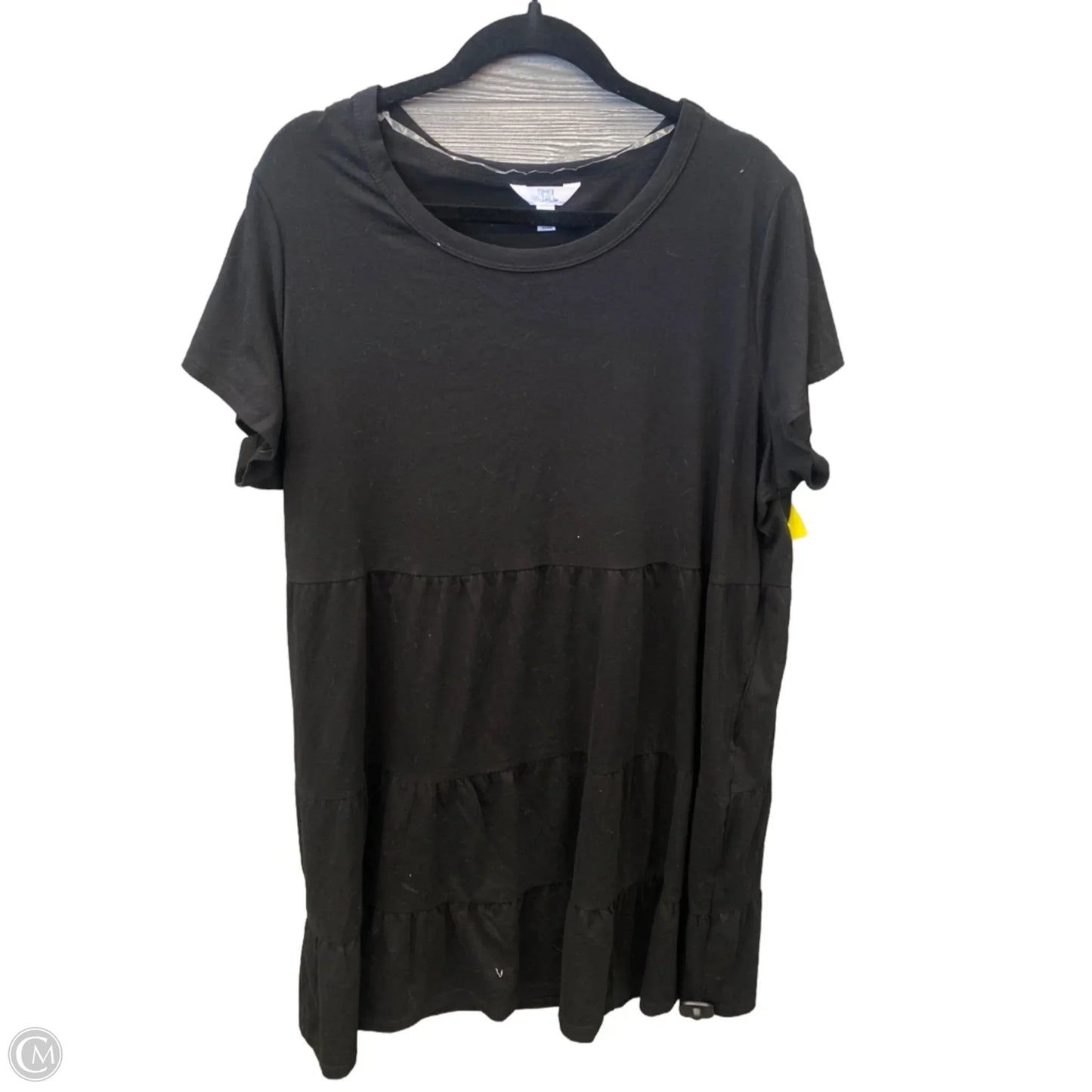 Dress Casual Midi By Time And Tru In Black, Size: 2x