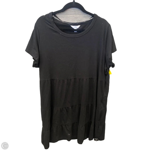 Dress Casual Midi By Time And Tru In Black, Size: 2x