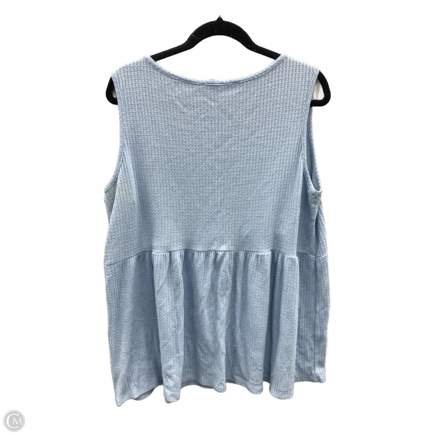 Top Sleeveless By Chicsoul In Blue, Size: 2x
