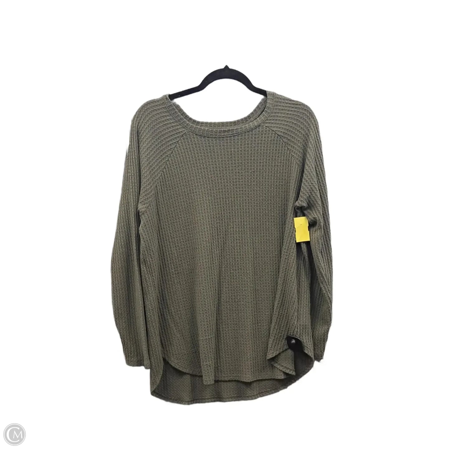 Top Long Sleeve By American Eagle In Green, Size: M