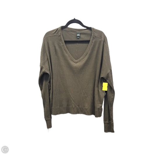 Top Long Sleeve By Wild Fable In Green, Size: S