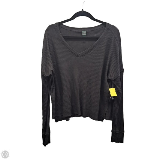 Top Long Sleeve By Wild Fable In Black, Size: S