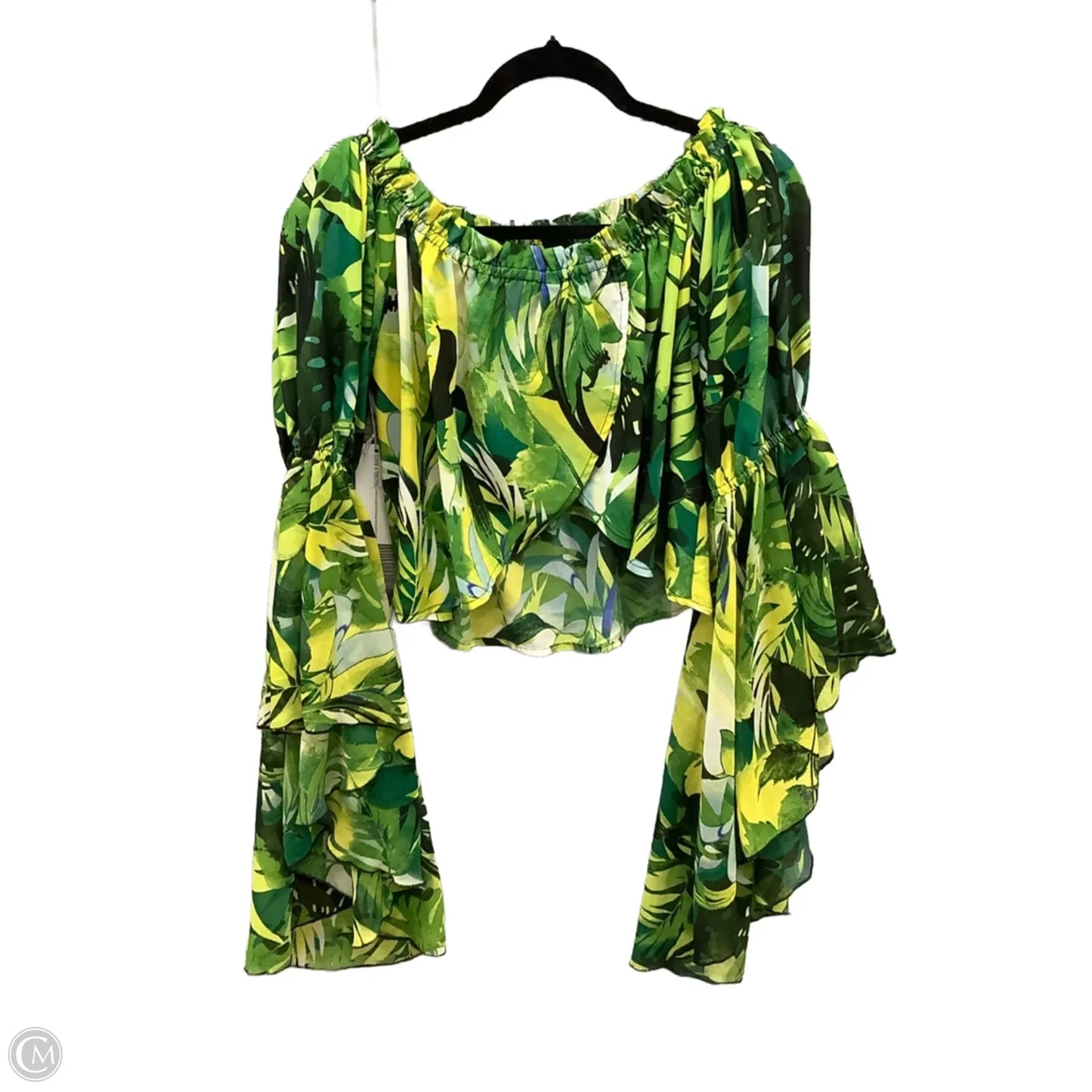 Top Long Sleeve By Live 4 Truth In Green, Size: L