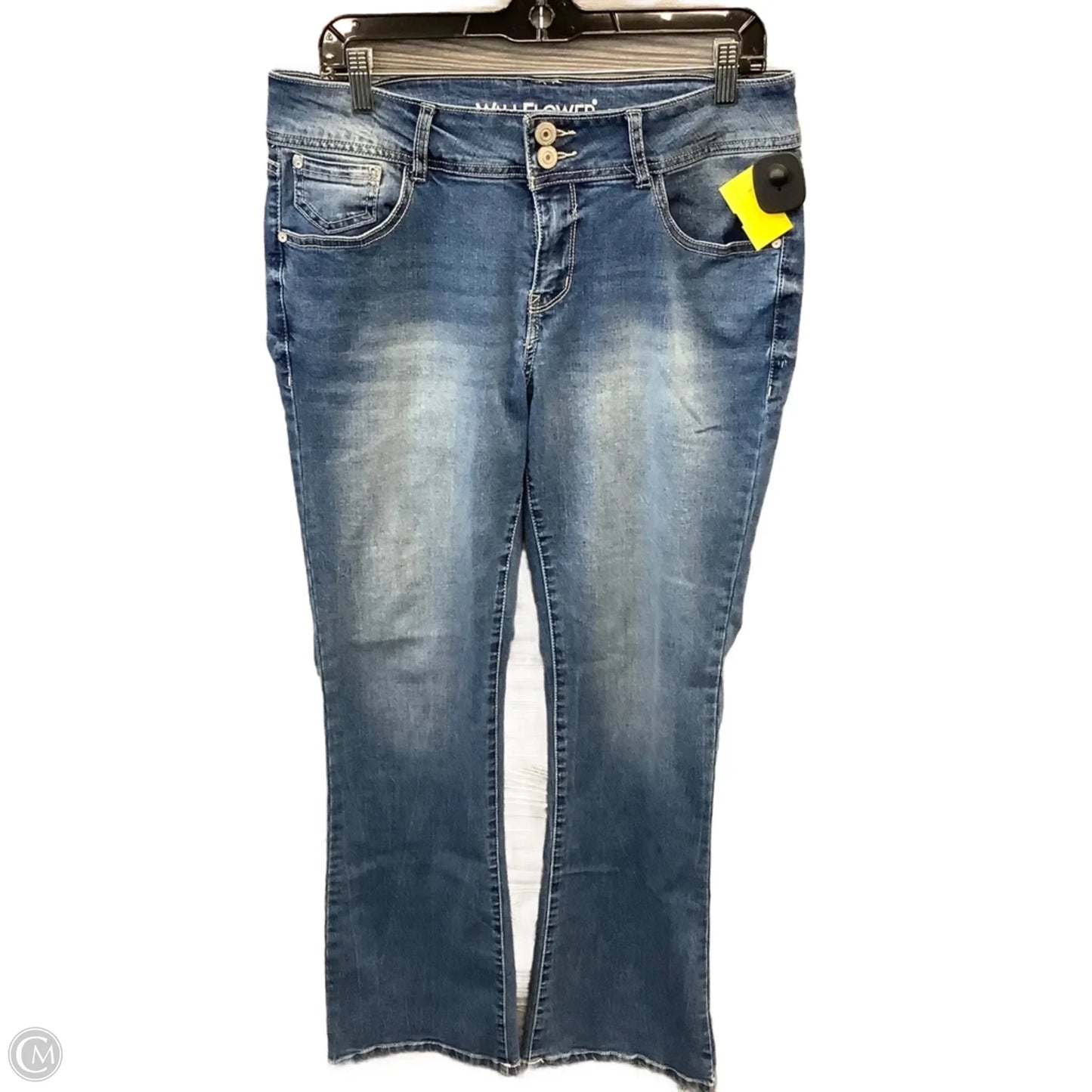 Jeans Boot Cut By Wallflower In Blue Denim, Size: 12