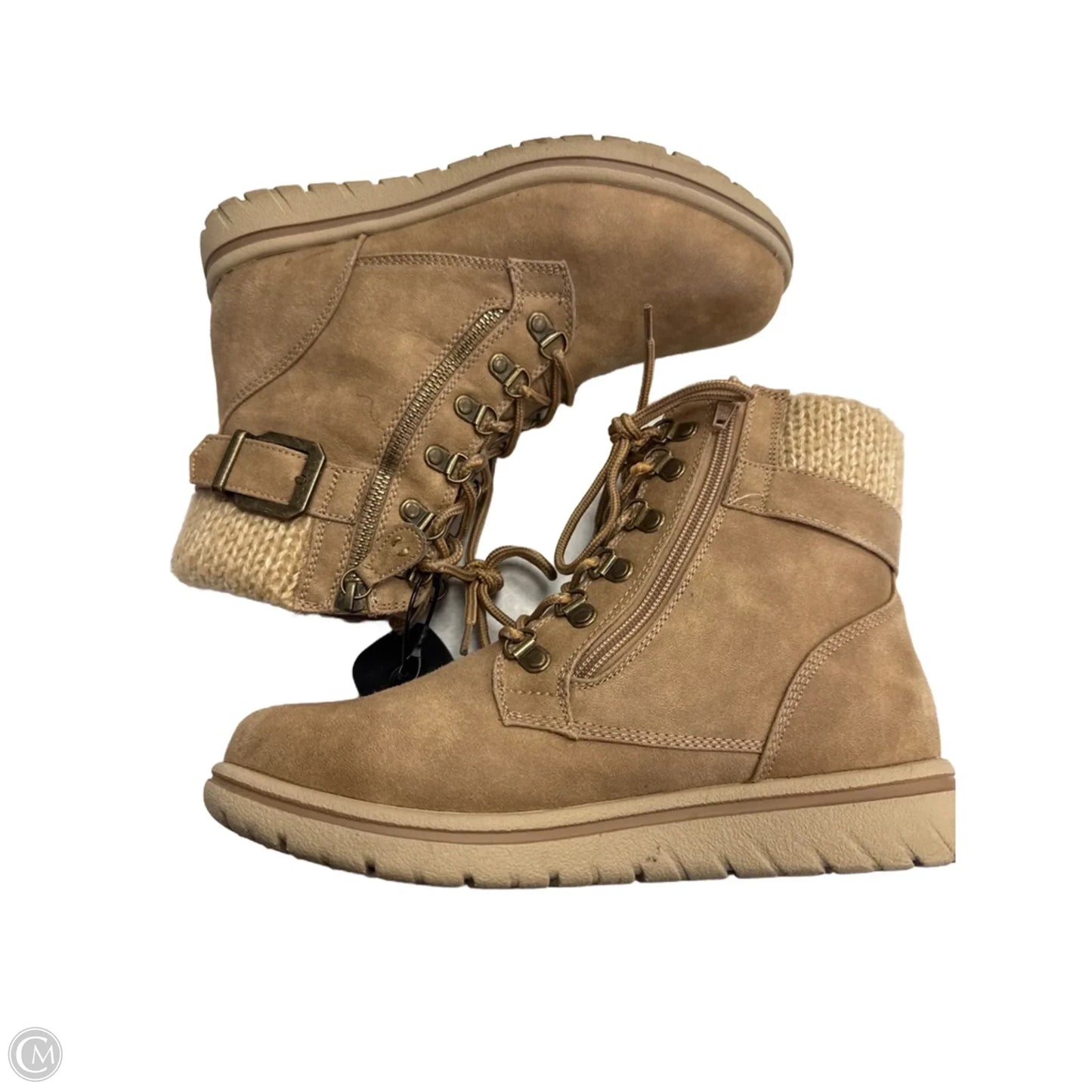 Boots Ankle Flats By Cliffs By White Mountain In Beige, Size: 9