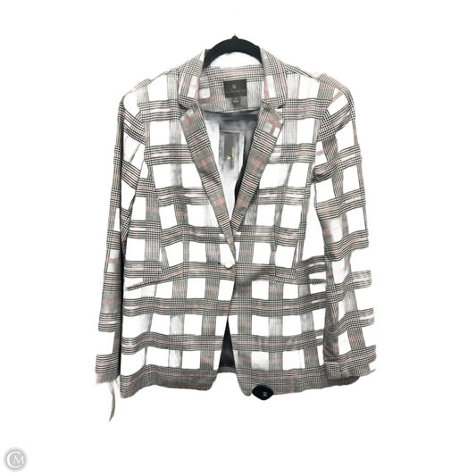 Blazer By Worthington In Plaid Pattern, Size: L