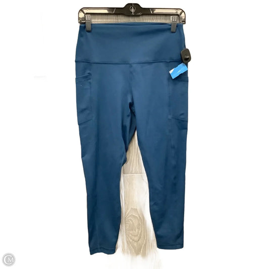 Athletic Leggings Capris By 90 Degrees By Reflex In Blue, Size: L