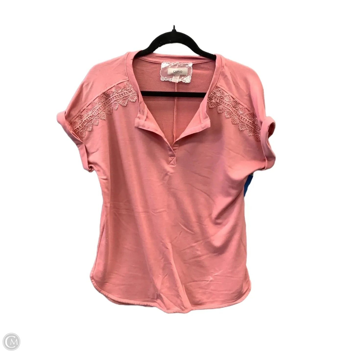 Top Short Sleeve By Cupio In Pink, Size: Xs