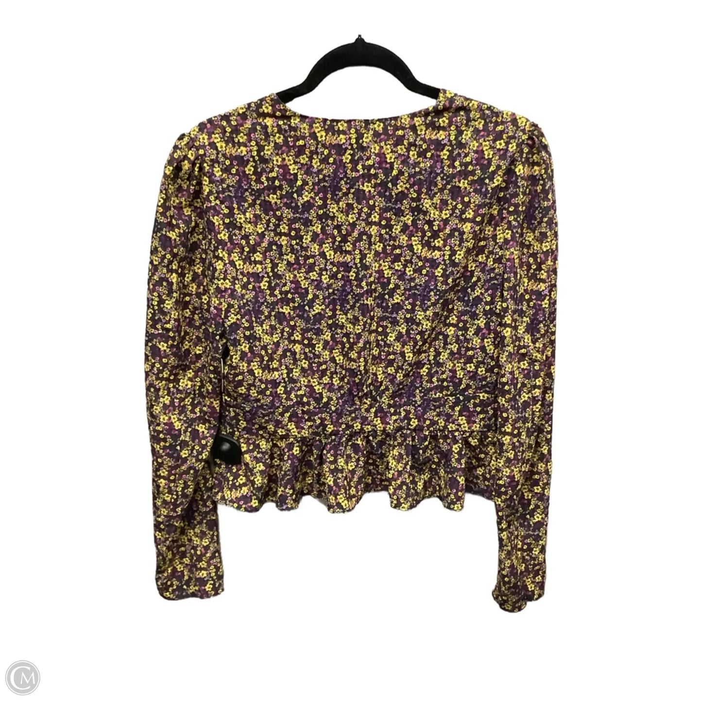 Top Long Sleeve By Clothes Mentor In Floral Print, Size: L