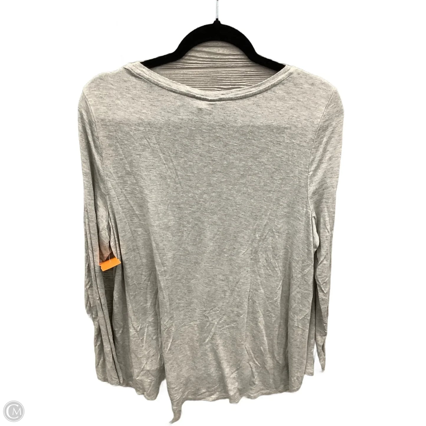 Tunic Long Sleeve By Clothes Mentor In Grey, Size: Xl