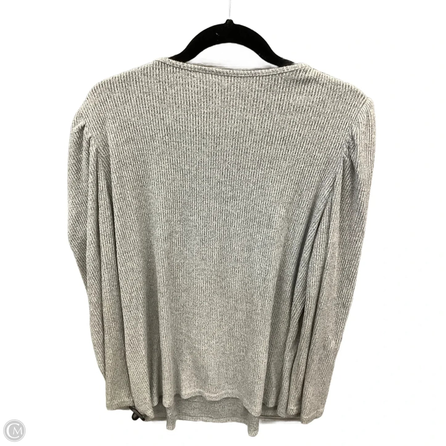 Top Long Sleeve By Clothes Mentor In Grey, Size: Xl