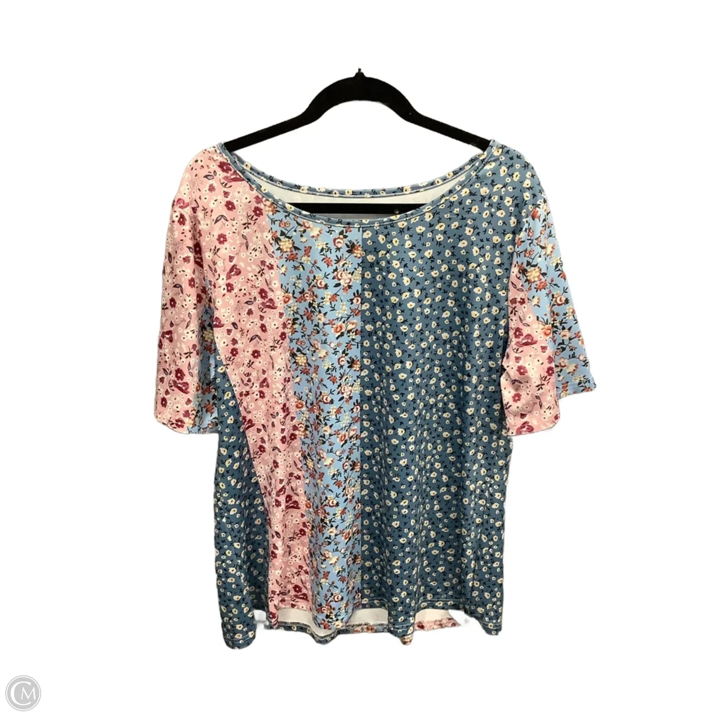 Top Short Sleeve By Clothes Mentor In Floral Print, Size: Xxl