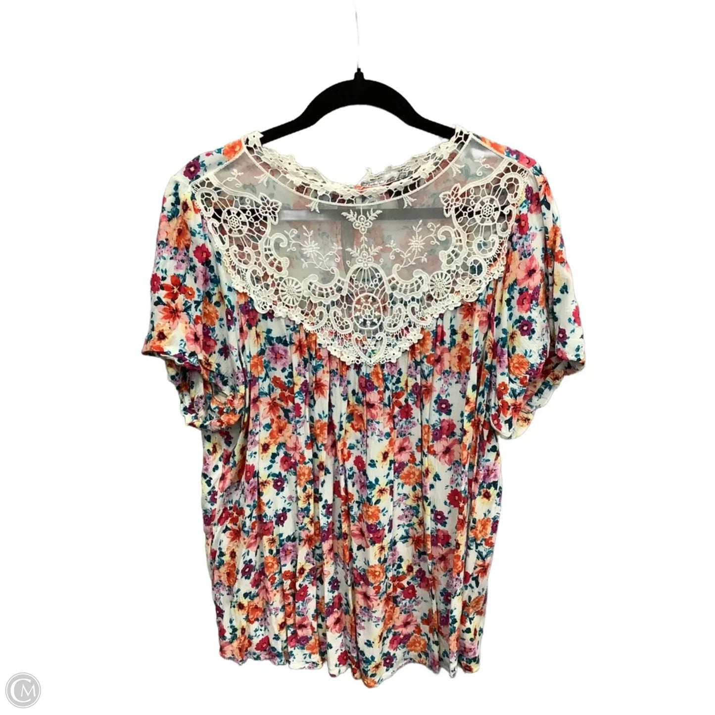 Top Short Sleeve By Torrid In Floral Print, Size: 2x
