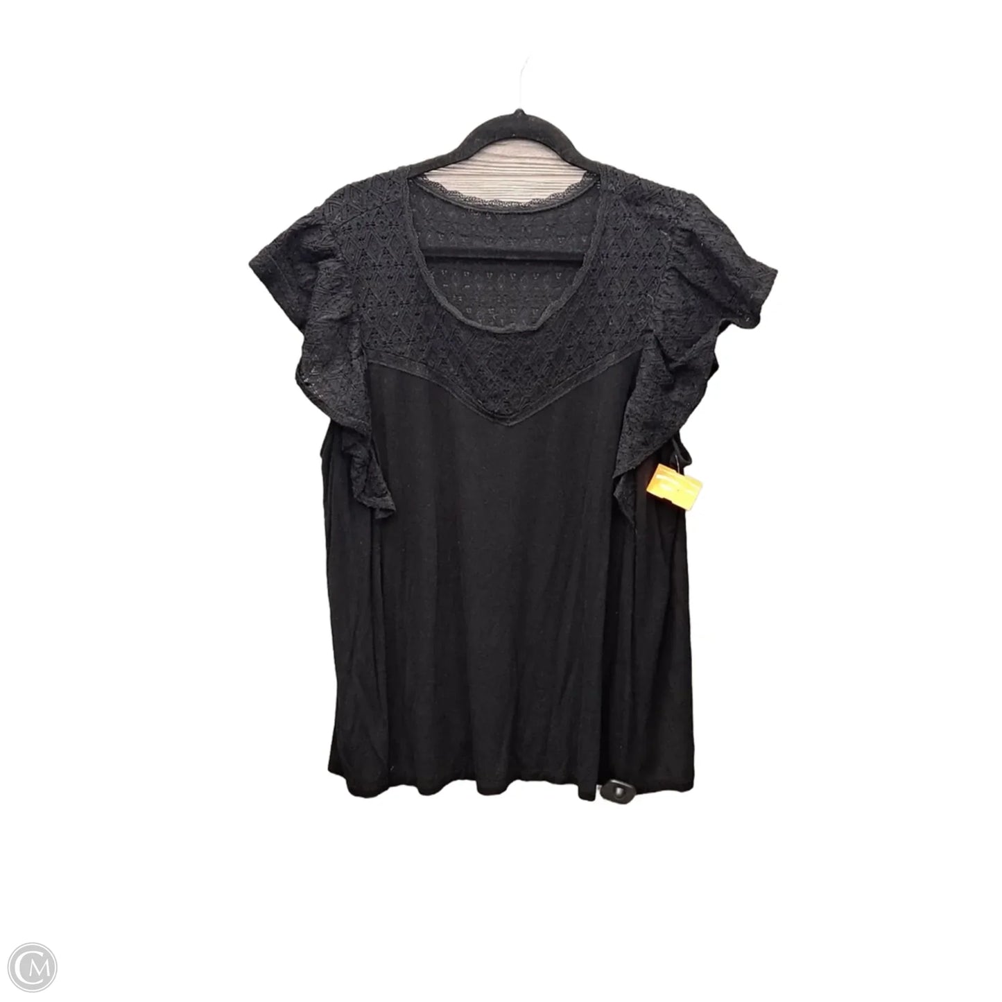 Top Short Sleeve By Torrid In Black, Size: 2x