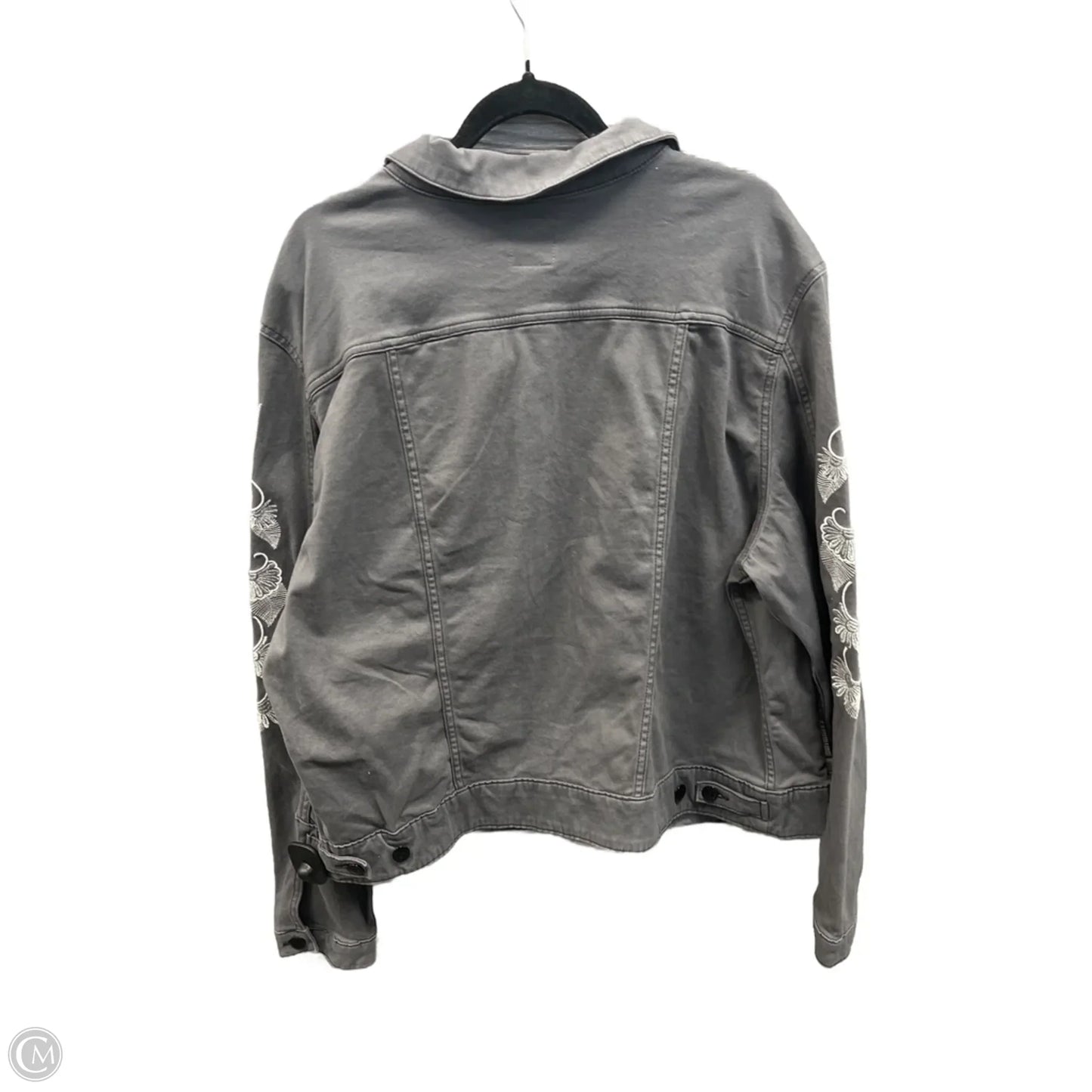 Jacket Shirt By Lularoe In Grey, Size: 3x