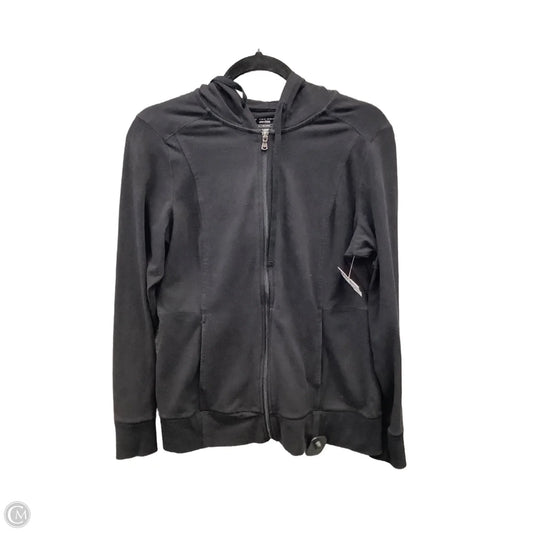 Athletic Top Long Sleeve Hoodie By Tek Gear In Black, Size: M