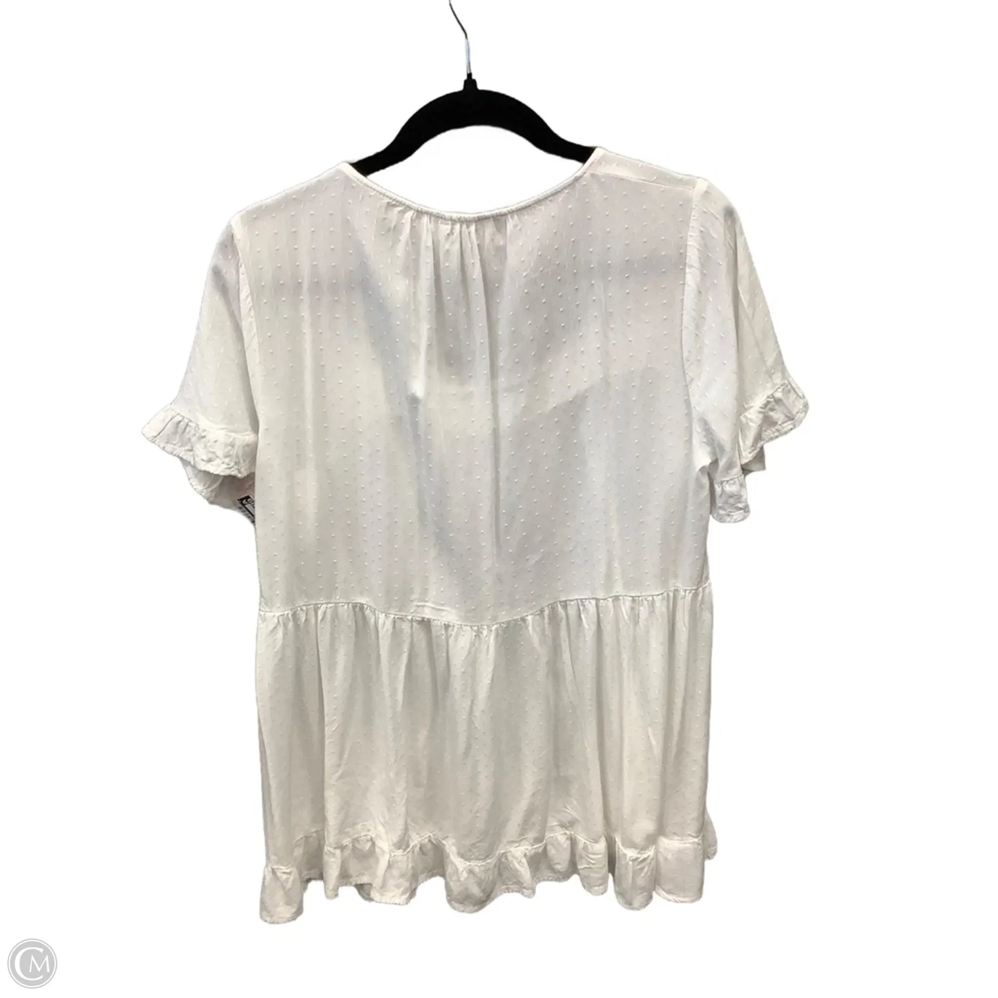 Top Short Sleeve By Jane And Delancey In White, Size: M