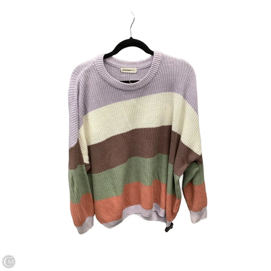 Sweater By Clothes Mentor In Striped Pattern, Size: S