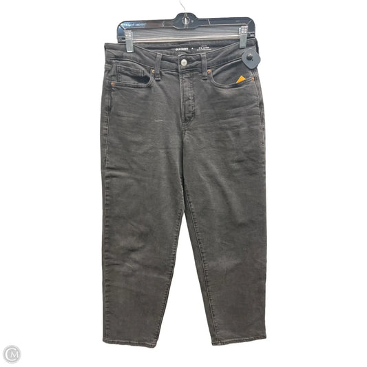 Jeans Straight By Old Navy In Black Denim, Size: 6