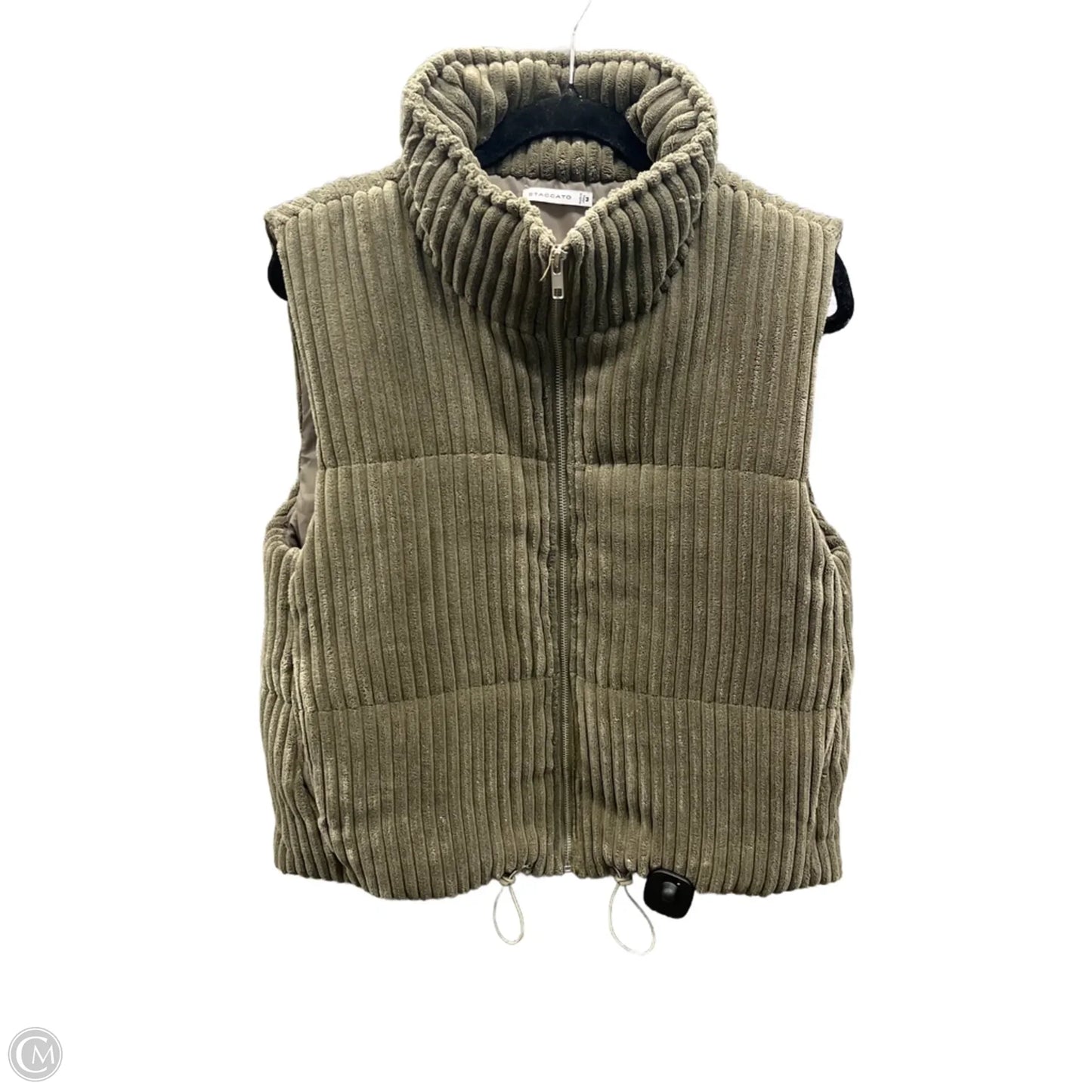 Vest Faux Fur & Sherpa By Staccato In Green, Size: M