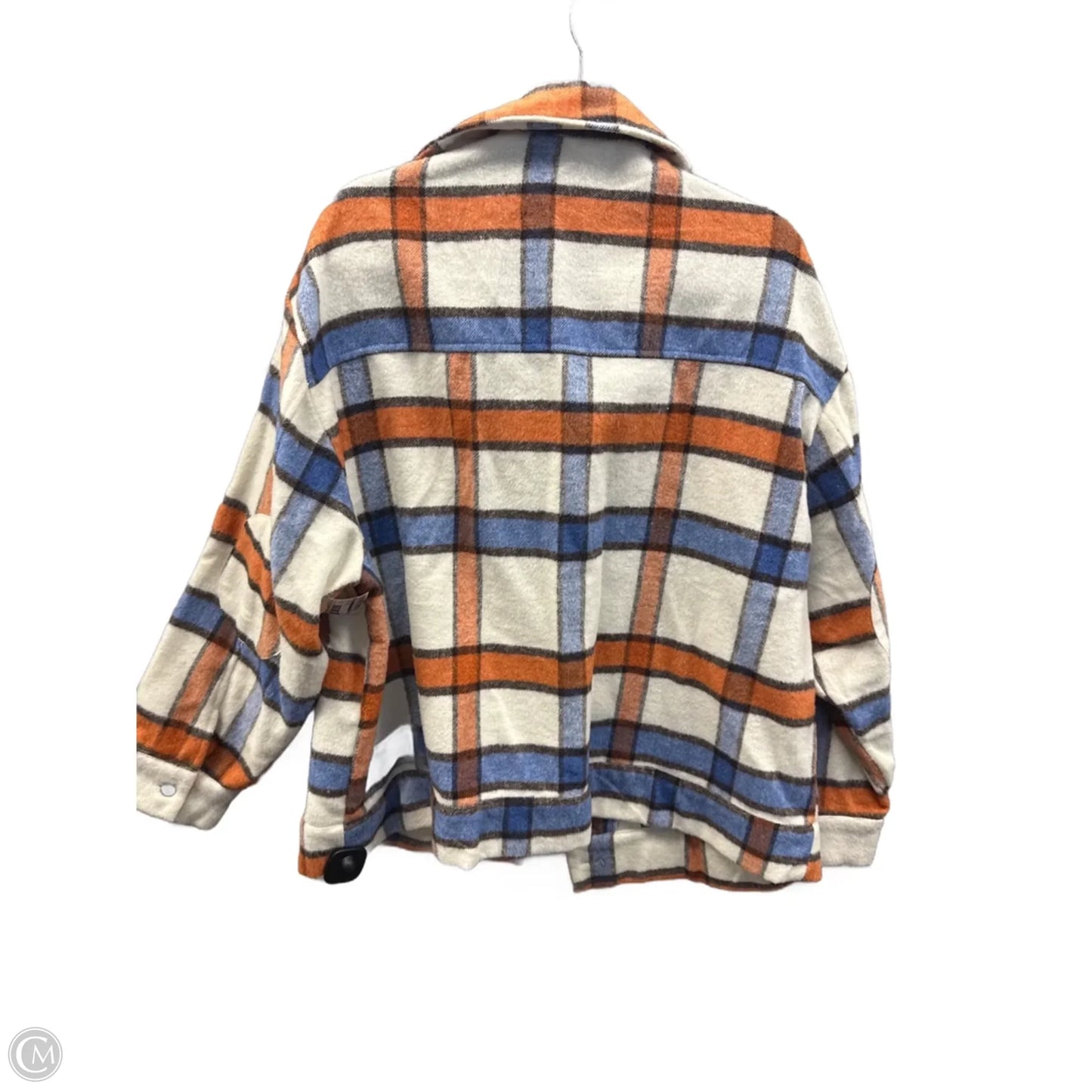 Jacket Shirt By Cato In Plaid Pattern, Size: Xl