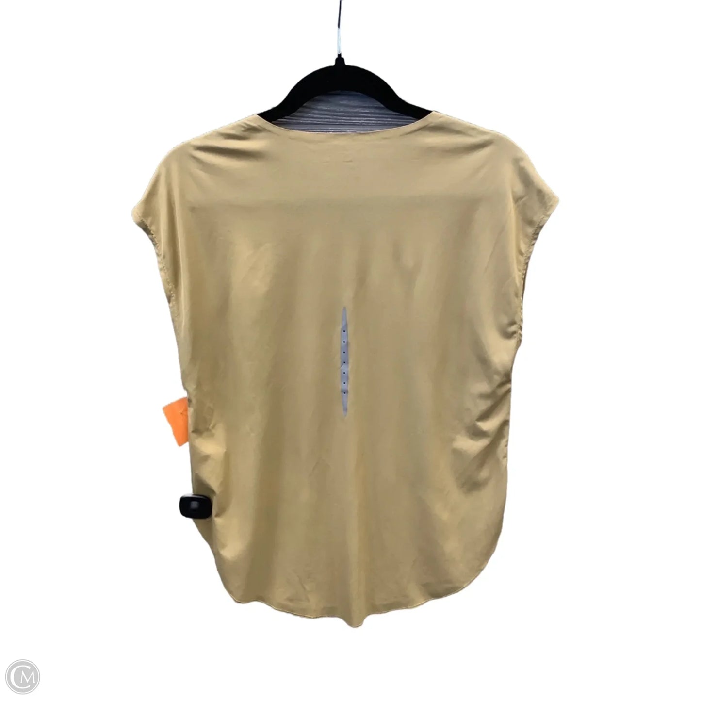 Athletic Top Short Sleeve By Nike In Yellow, Size: M