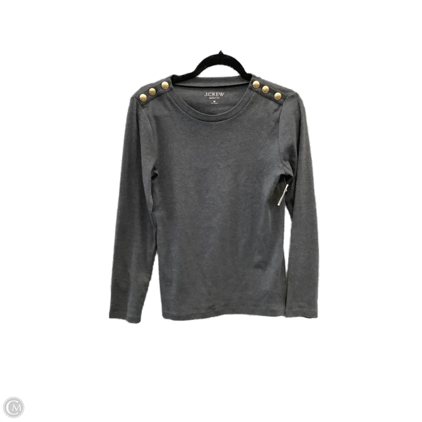 Top Long Sleeve By J. Crew In Grey, Size: M