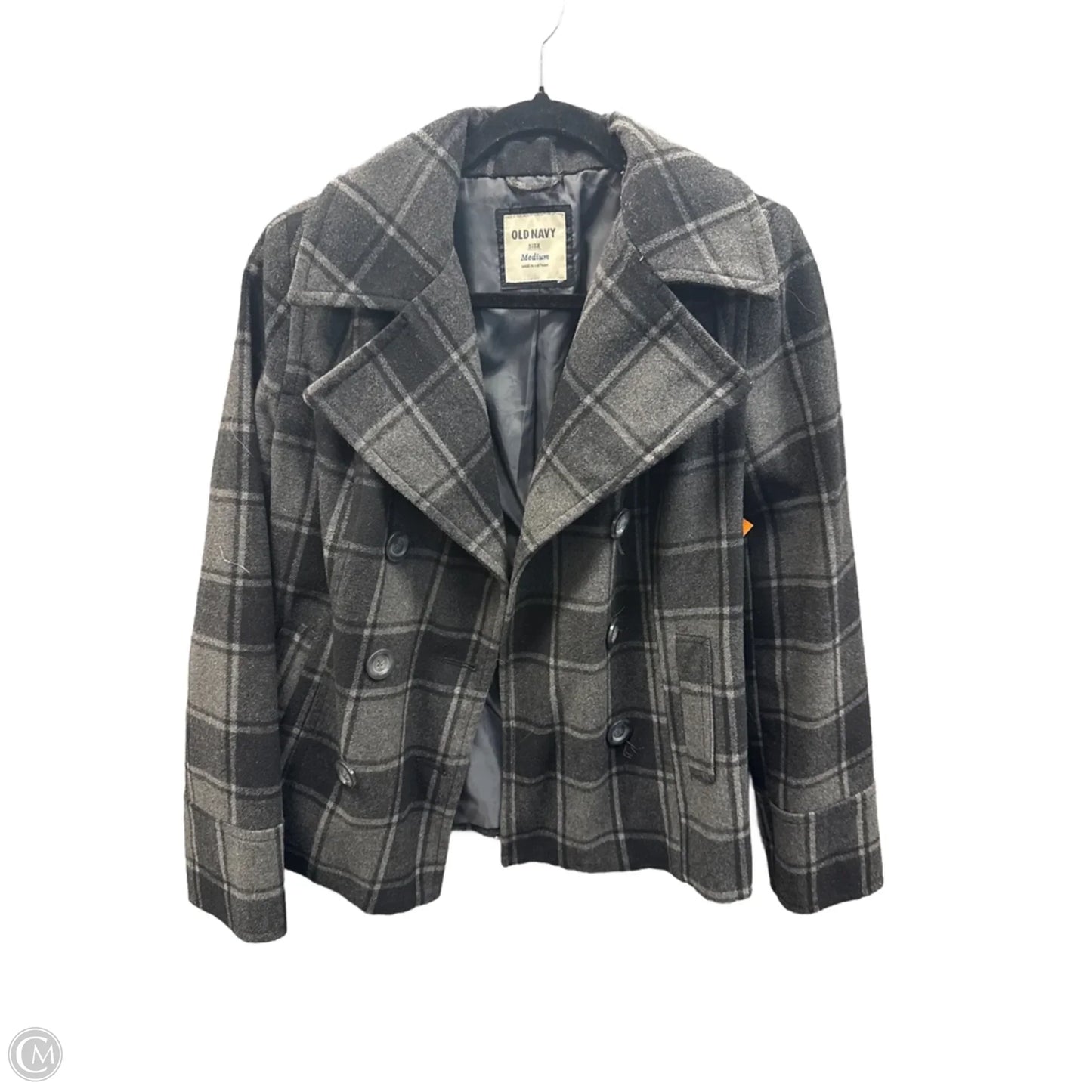 Coat Peacoat By Old Navy In Grey, Size: M