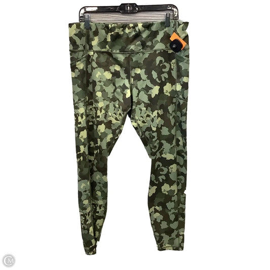 Athletic Leggings By Avia In Camouflage Print, Size: Xxl