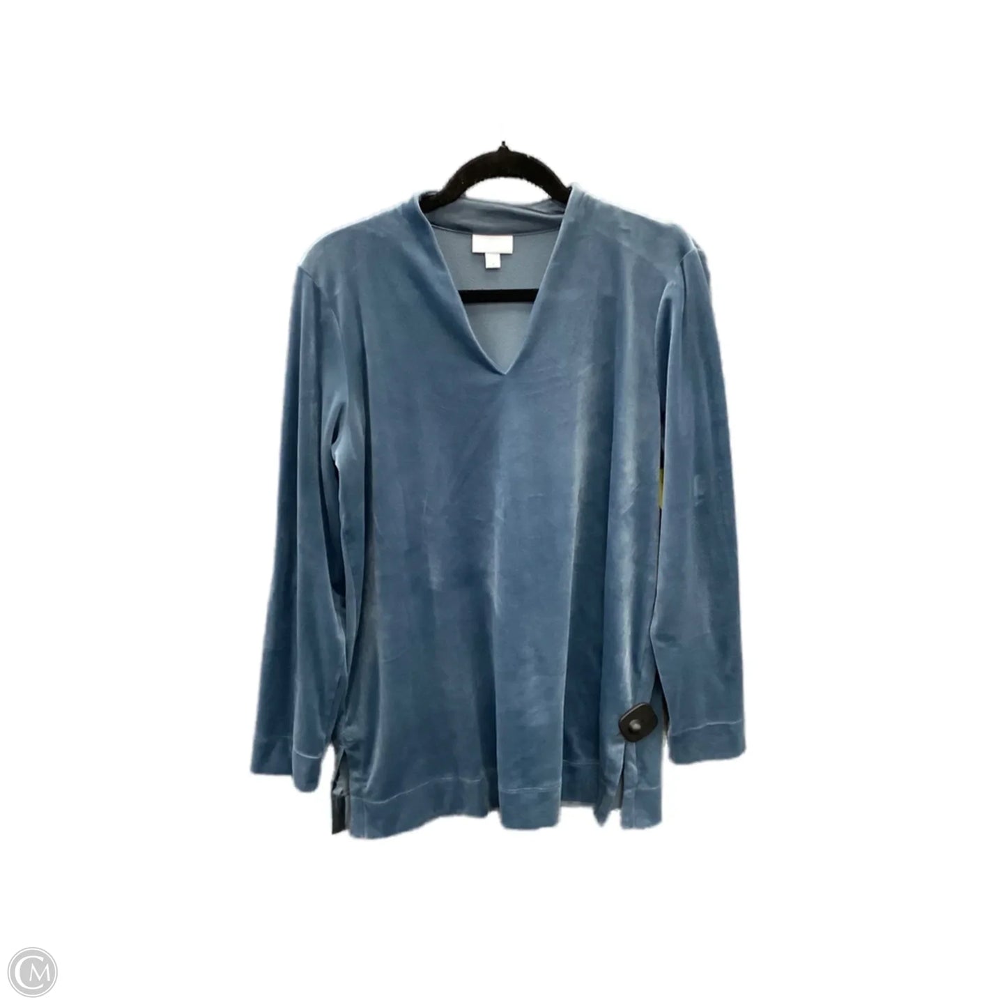 Top Long Sleeve By Pure Jill In Blue, Size: M