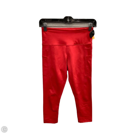 Athletic Leggings Capris By Zyia In Red, Size: Xs