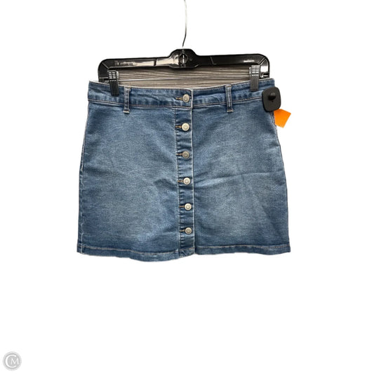 Skirt Mini & Short By Celebrity Pink In Blue Denim, Size: 8