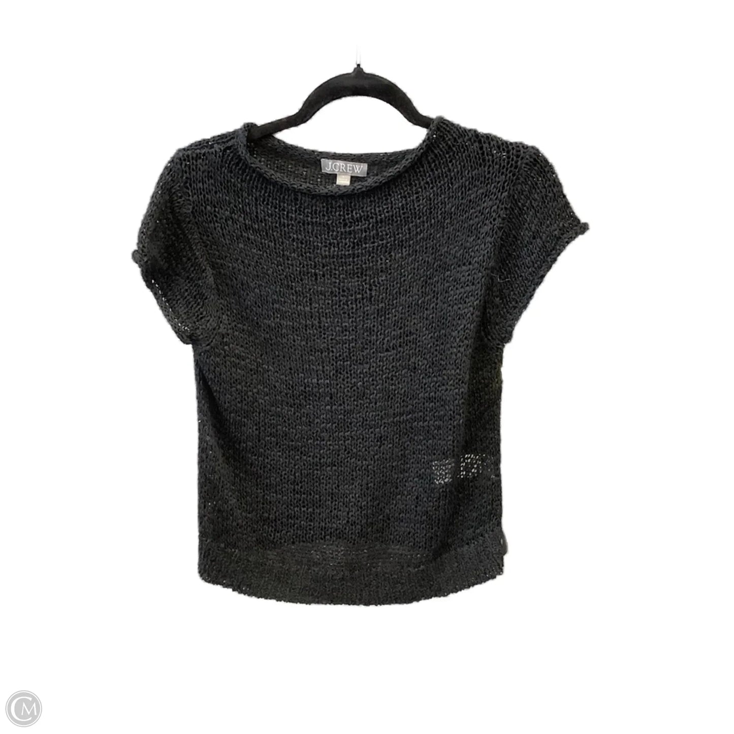 Top Short Sleeve By J. Crew In Black, Size: L