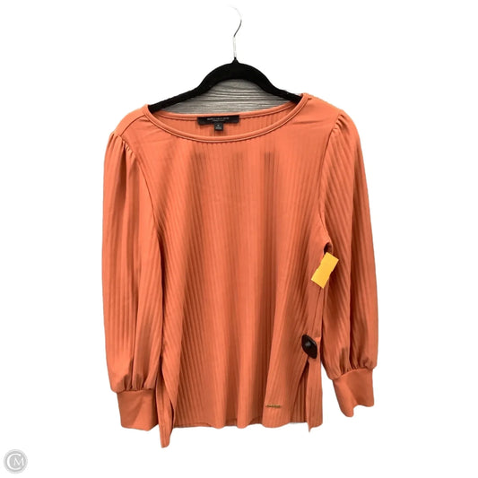 Top Long Sleeve By Marc New York In Orange, Size: M