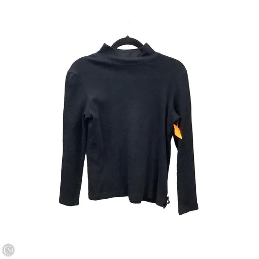 Top Long Sleeve By Croft And Barrow In Black, Size: S
